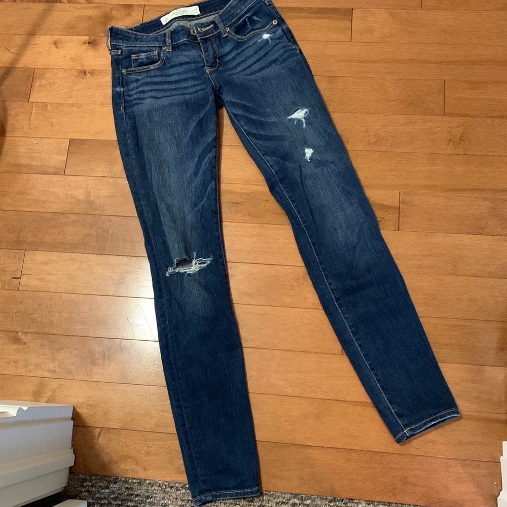 A&F Distressed Jeans - Picture 2 of 3